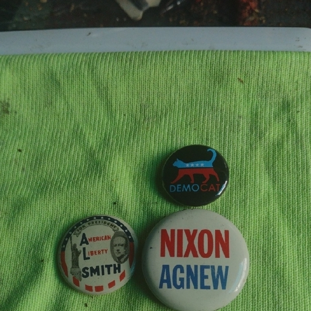 Vintage Political and Novelty Pin Set